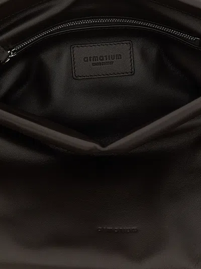 Armarium Fold-over Top Eloisa Clutch Bag In Black