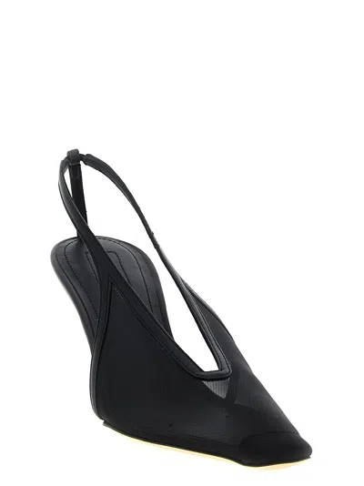 Armarium 75mm Evelina Mesh Slingback Pumps In Animal Print