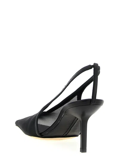 Armarium 75mm Evelina Mesh Slingback Pumps In Animal Print