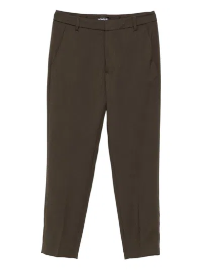 Dondup Wool Trousers In Green