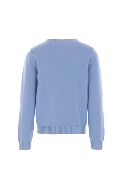 Gucci Felted Wool Knit Sweater With Intarsia In Animal Print