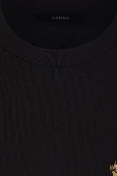 Amiri Mens Black Hollywood Oversized Cotton-jersey T-shirt Xl In Blue