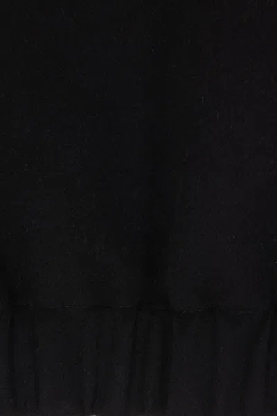Gucci Black Jacket With Classic Collar And Web Motif On The Waist In Cotton Man In Black