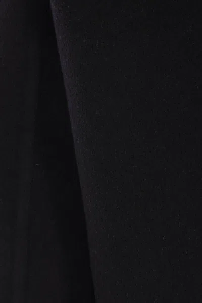 Gucci Black Jacket With Classic Collar And Web Motif On The Waist In Cotton Man In Black