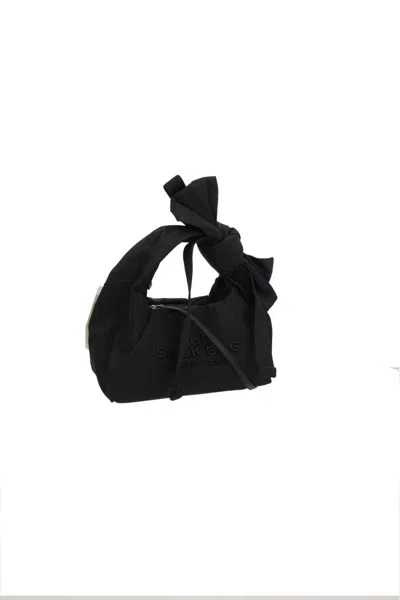 Marc Jacobs The Bow Nylon Mini Sack Handbag In Black