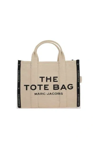 Marc Jacobs The Tote Bag In Canvas With Embroidered Logo In Nude