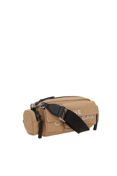 Marc Jacobs Borsa A Tracolla The Cargo Canvas Camel In Nude