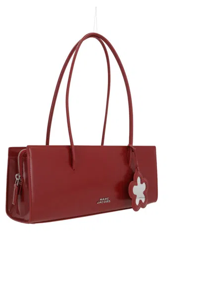 Marc Jacobs The Mirror Satchel Leather Shoulder Bag In Red