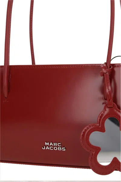Marc Jacobs The Mirror Satchel Leather Shoulder Bag In Red