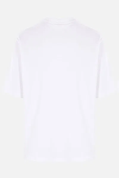 Casablanca Oversized T-shirt With Dragonfly Floral Print In White