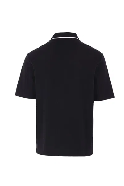 Dolce & Gabbana Cotton Pique Polo In Black