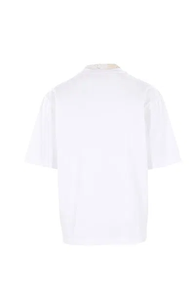 Dsquared2 Boxy-fit Graphic T-shirt With Contrasting Logo In White