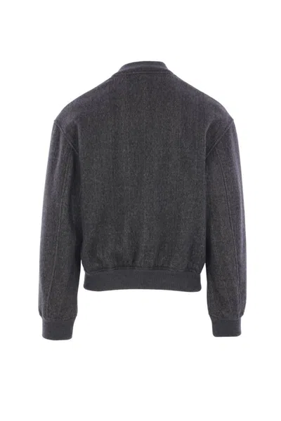 Giorgio Armani Mens Excalibur Herringbone Relaxed-fit Cashmere Jacket In Gray