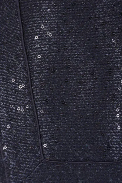 Giorgio Armani Sequin Jacquard Single-breasted Evening Jacket In Black