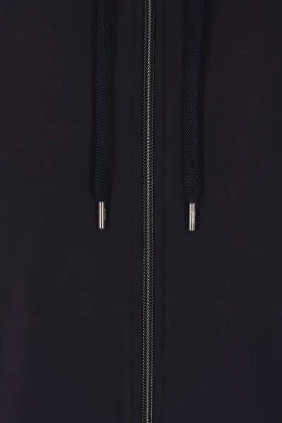 Herno Contrast-panel Piqué Jacket In Black