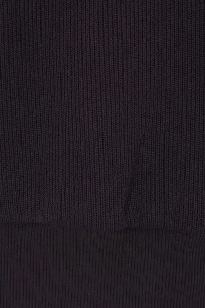 Herno Contrast-panel Piqué Jacket In Black