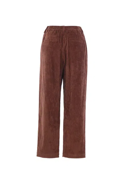 Brunello Cucinelli Soft Corduroy Pleated Straight-leg Ankle Pants In Brown