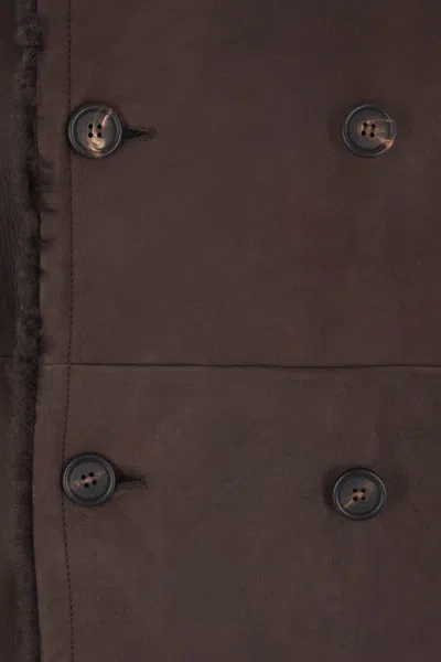 Brunello Cucinelli Coats In Brown