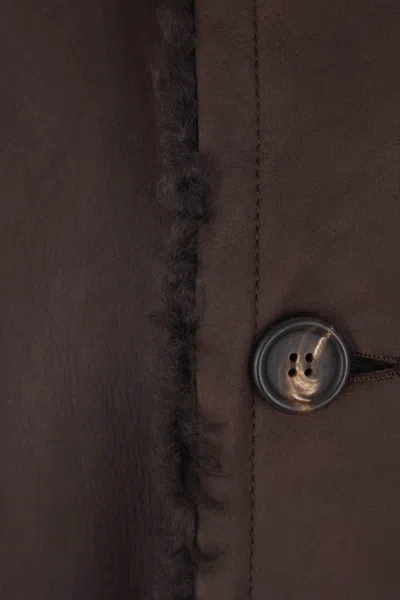 Brunello Cucinelli Coats In Brown