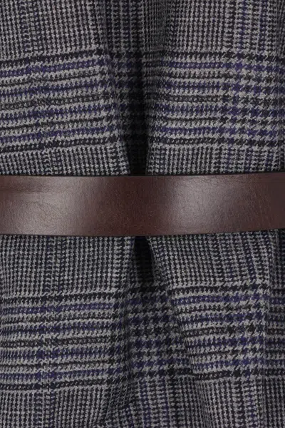 Brunello Cucinelli Women Monile Houndstooth Blazer In Gray
