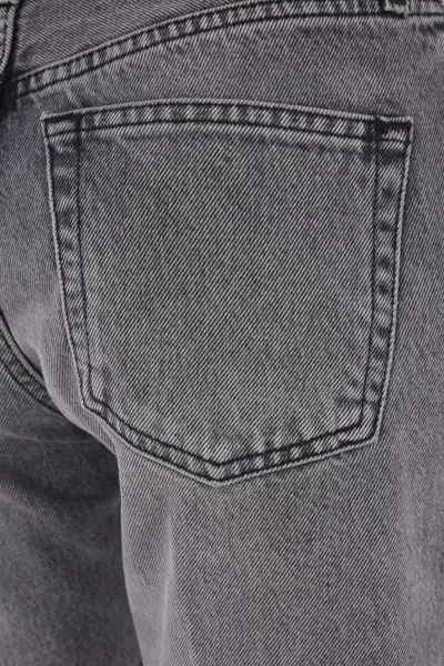 Haikure Flora Flanel Jeans In Grey Denim In Gray