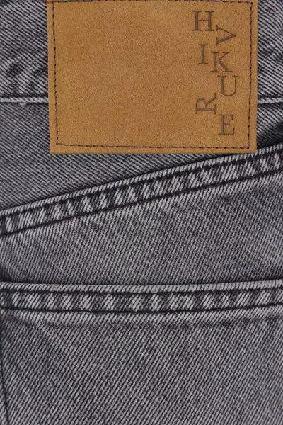 Haikure Flora Flanel Jeans In Grey Denim In Gray