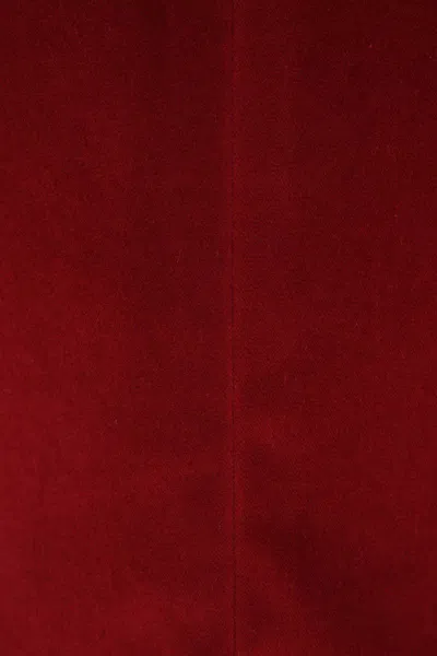 Tagliatore Velvet Double-breasted Jacket In Red