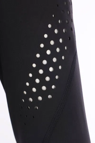 Adidas By Stella Mccartney Truepurpose Perforated Printed Stretch Recycled Top In Black