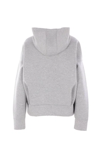 Adidas By Stella Mccartney Hooded Zip-up Jacket In Gray