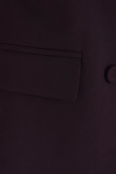Federica Tosi Frescolana Double-breasted Jacket In Purple