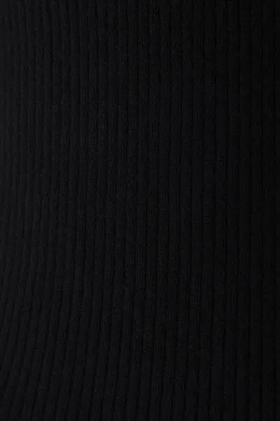 Allude Ribbed Turtleneck Sweater In Black