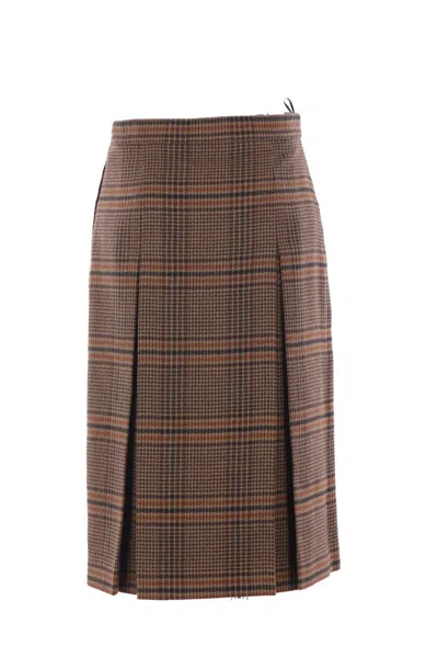 Saint Laurent Skirts In Brown