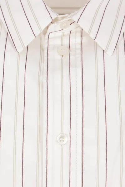 Saint Laurent Cassandre Shirt And Blouse White In Neutral