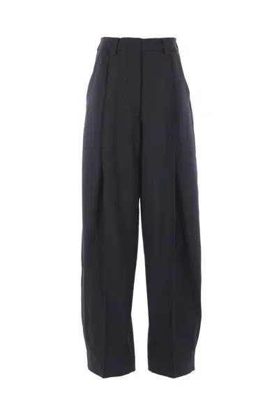 The Latest L-blend Tapered Pants With Dart In Black