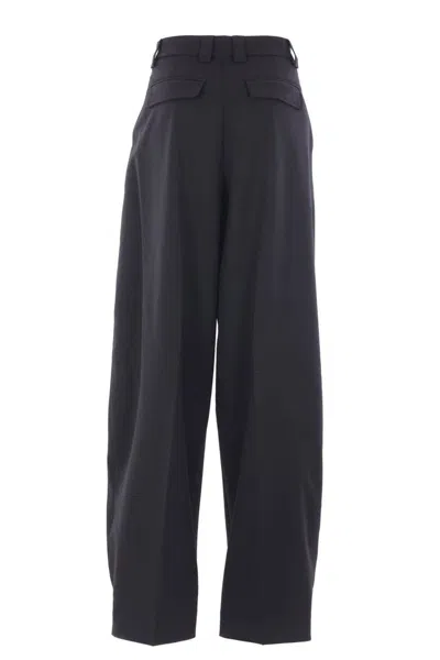 The Latest L-blend Tapered Pants With Dart In Black