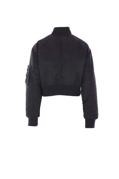 Aspesi Flap-pocket Bomber Jacket In Black