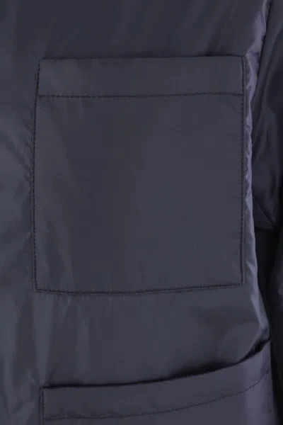 Aspesi Patch-pocket Button-up Jacket In Blue