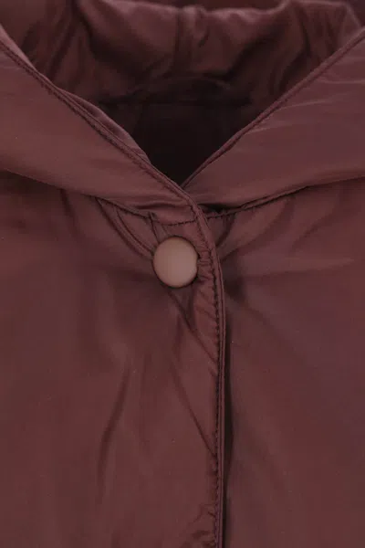 Aspesi Hooded Padded Jacket In Purple