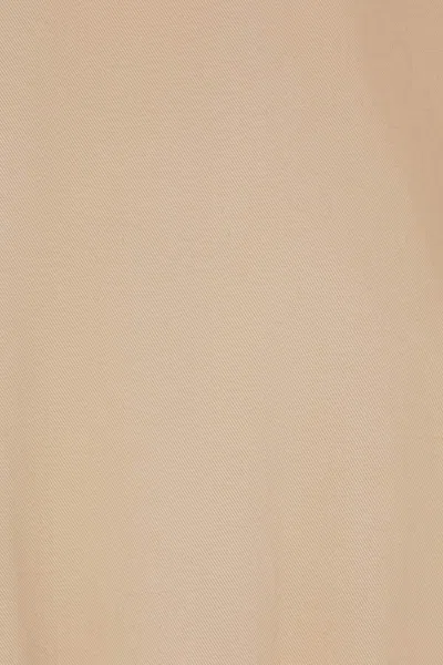 Saint Laurent Pointed-collar Elasticated-hem Bomber Jacket In Neutral