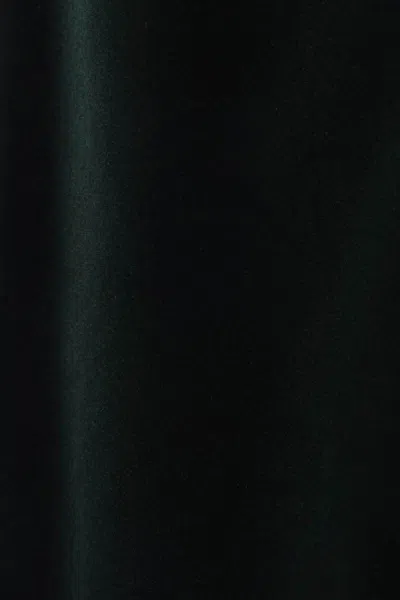 Saint Laurent Cropped Cotton-velvet Slim-leg Pants In Green