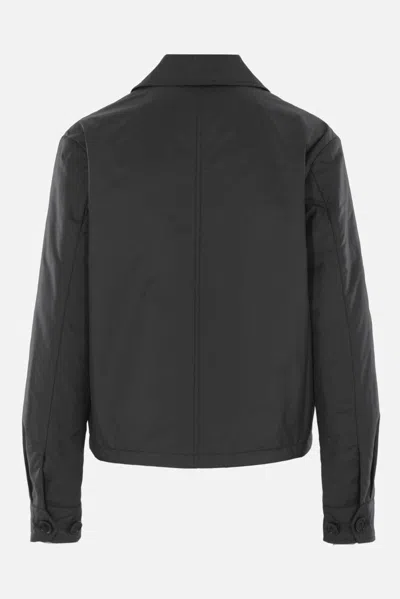 Aspesi Button-fastening Patch-pocket Jacket In Black