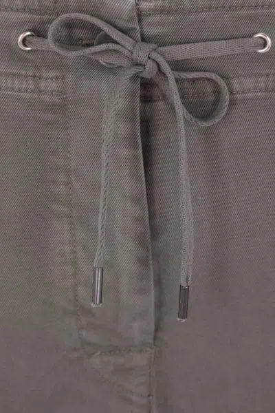 Aspesi Drawstring-waist Trousers In Gray