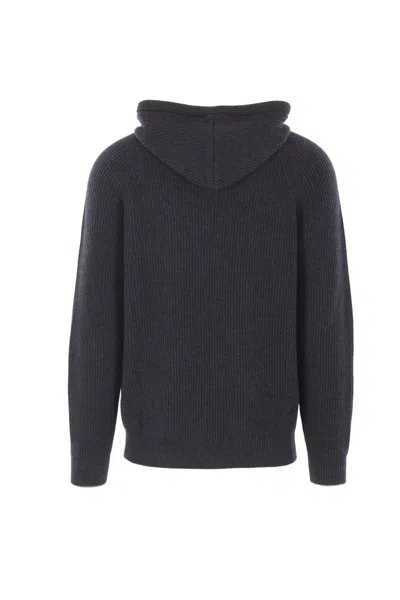 Brunello Cucinelli Sweatshirt With Logo In Black