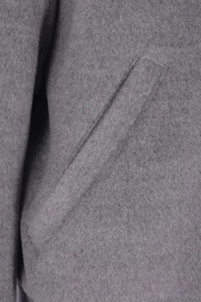 Lardini Brushed Wool Jacket In Pure Virgin Wool In Gray