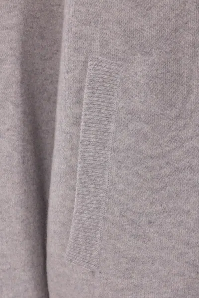 Lardini Wool-blend Knitted Bomber Jacket In Gray