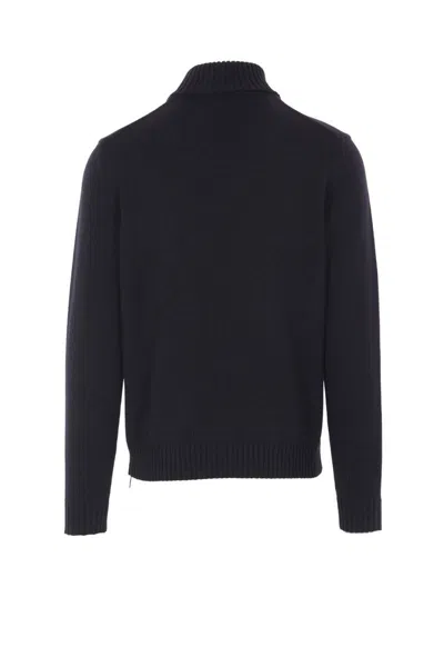 Zanone Sweaters In Black
