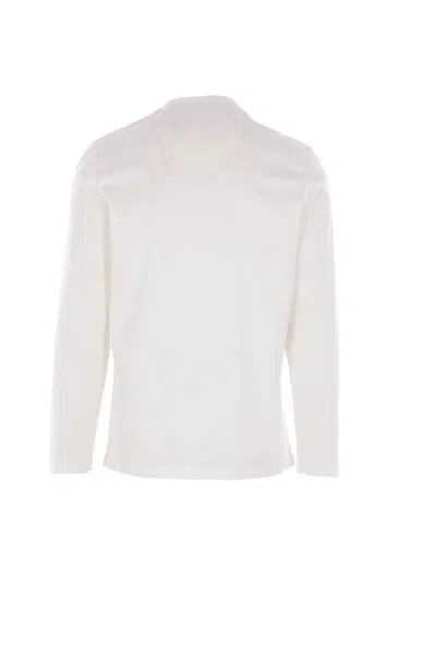 Brunello Cucinelli T-shirt Crew Neck Long Sleeves In White