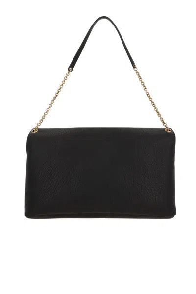 Saint Laurent Cassandre Xxl Envelope Bag With Chain In Black