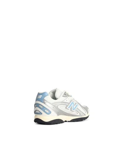 New Balance '204' White Fabric Blend Sneakers In White
