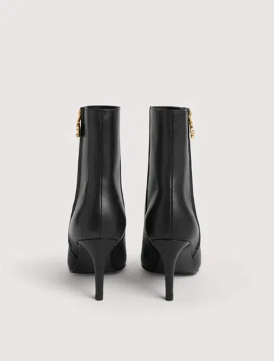 Coccinelle 80mm C-me Smooth Zip-detail Pointed-toe Boots In Black